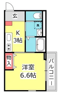 VILLE 羽衣【2階】の間取り