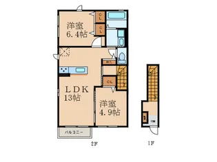 ハイムラテ【2階】の間取り