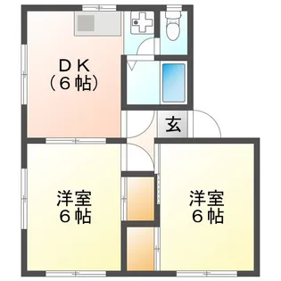 佐々木アパート【2階】の間取り