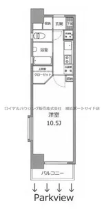 ラメール横浜【5階】の間取り