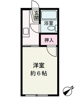 コーポラスプレザント【2階】の間取り