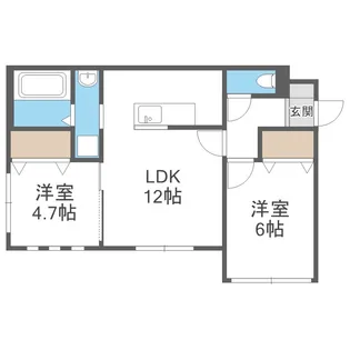 KKルミナス【1階】の間取り