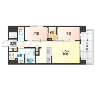 ソルレヴェンテ新梅田【12階】の間取り