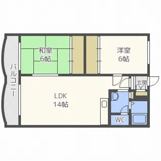 エルシー発寒【2階】の間取り