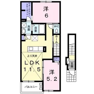 サニーブライト【2階】の間取り