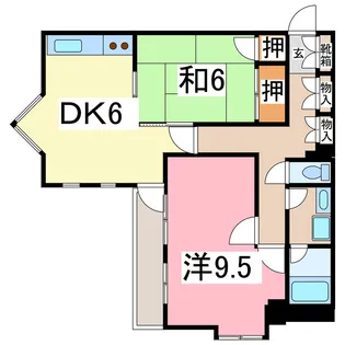 時の村21号館【3階】の間取り