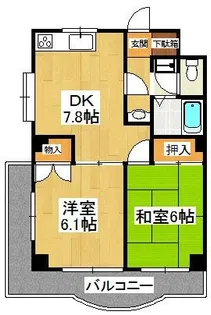 ハイブリッジソシア【3階】の間取り