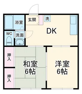 第2根岸ハイツ【2階】の間取り