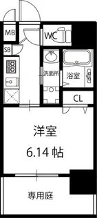 パークヒルズ天保山Moe【1階】の間取り