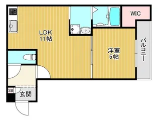 フジパレス高殿【3階】の間取り