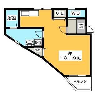 ソレイユ田戸【3階】の間取り
