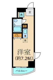 エスコート麻布十番【7階】の間取り