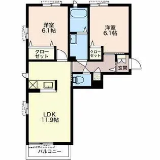 ラフィーエ【2階】の間取り