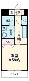 Castle Hills柳ヶ瀬【12階】の間取り