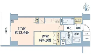 ブリリア文京江戸川橋【3階】の間取り
