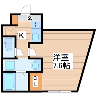 クレシエンテ大和町【4階】の間取り