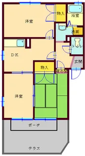 エスポワール東町【1階】の間取り