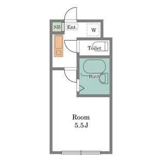 ガーディアン初台【3階】の間取り