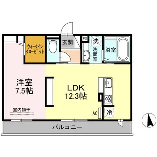 セブンリーフクローバー【2階】の間取り