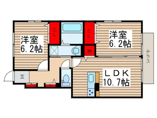 月うさぎ 弐【1階】の間取り