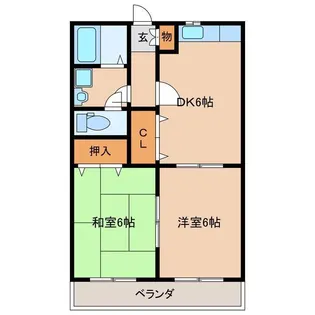 マンションローレルコート【2階】の間取り