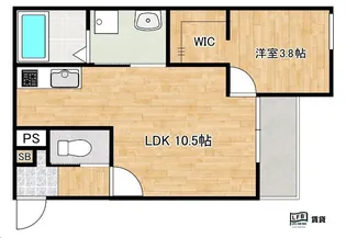 LFB APARTMENT弥生【2階】の間取り