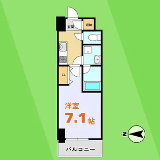 meLiV岐阜駅前【7階】の間取り