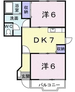 サンパティークK【1階】の間取り