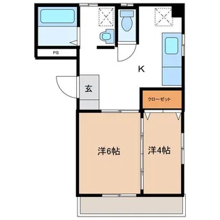 紺屋町マンション【2階】の間取り
