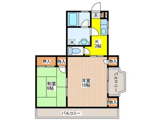エクセルシオン【4階】の間取り