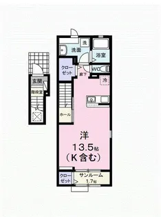 S・GVI【2階】の間取り