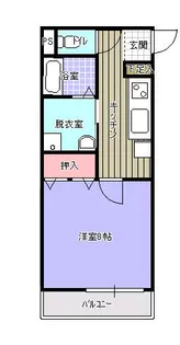 マナベビル【1階】の間取り