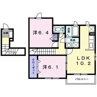 さくらヒルズ霞台 弐番館【2階】の間取り