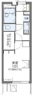 レオパレスグランデール北町【2階】の間取り