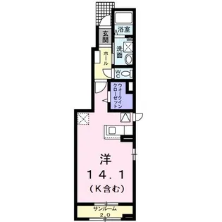 ノイ・オーブ I【1階】の間取り