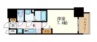 プレサンス桜通ベルノ【5階】の間取り