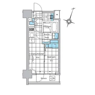 ルフォンプログレ神田プレミア【7階】の間取り