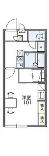 レオパレスアルティー【1階】の間取り