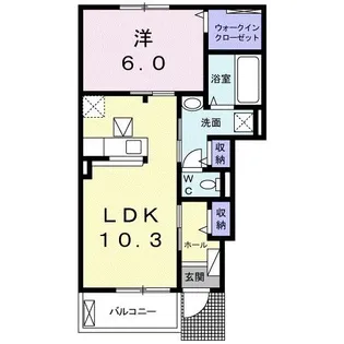 ディスティーノ【1階】の間取り