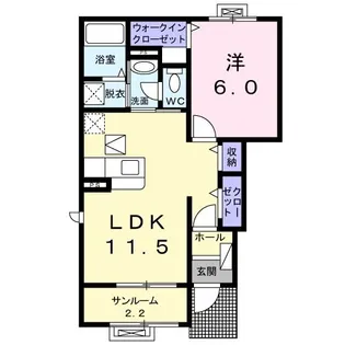 ブリアン・ブリーズ【1階】の間取り