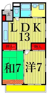 エトワール【1階】の間取り