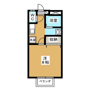 窪田コーポ A【1階】の間取り