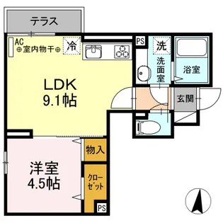LUMIUS【1階】の間取り