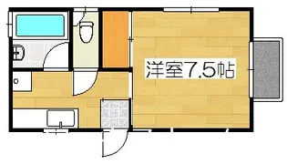 コーポ清水【1階】の間取り