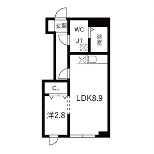 メリディアン多賀城南宮 壱番館【1階】の間取り