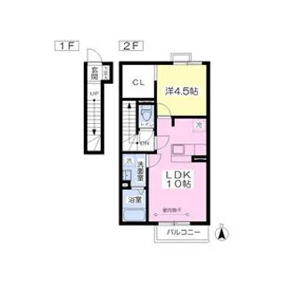 DroomB棟【2階】の間取り