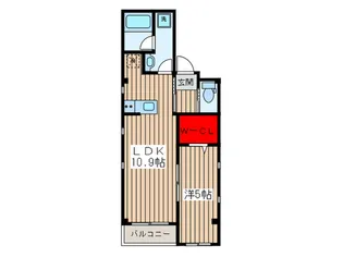 ヴェルドミ-ルHIR【3階】の間取り