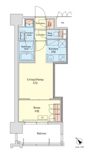 RJRプレシア千代県庁口駅前【12階】の間取り