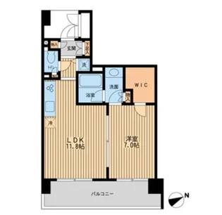 HF若林公園レジデンス【3階】の間取り
