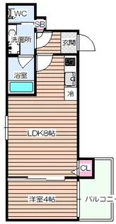 H-maison海老江【2階】の間取り